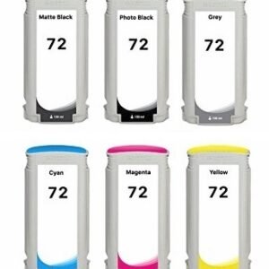 ENCRE HP 72 T770 T790 T1120 T1200 T1300 T620 T610 T1100 T2300 130ML PHOTO BLACK MATTE BLACK MATTE BLACK BLEU JAUNE ROUGE